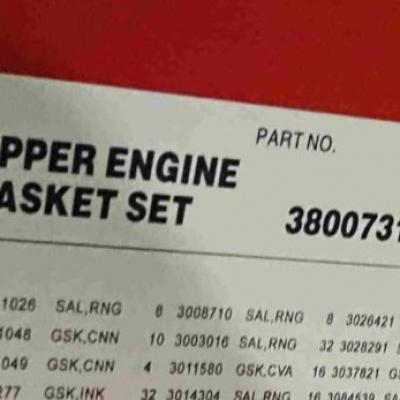 3800731, Cummins Upper Gasket Kit for KTA50 series